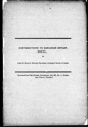 Cover of: Contributions to Canadian botany