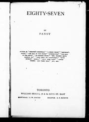Cover of: Eighty-seven by Isabella Macdonald Alden