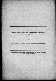 Cover of: Contributions to Canadian botany by James M. Macoun