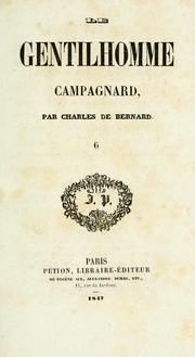 Le gentilhomme campagnard by Bernard, Charles de