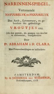 Cover of: Narrinnen-spiegel by Abraham a Sancta Clara
