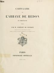 Cover of: Cartulaire de l'Abbaye de Redon en Bretagne. by Redon (Abbey)