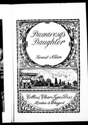Cover of: Dumaresq's daughter by Grant Allen