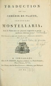 Cover of: Plaute: ou, La comédie latine; comédie en trois actes et en vers