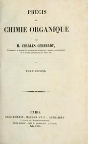 Cover of: Précis de chimie organique