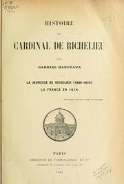Cover of: Histoire du Cardinal de Richelieu.