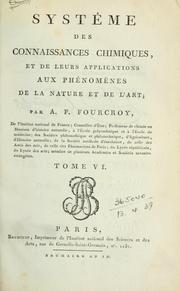 Cover of: Système des connaisance chimiques by Antoine François de Fourcroy