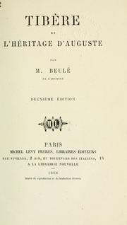Cover of: Tibère et lhéritage dAuguste.