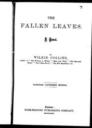 Cover of: The fallen leaves | 