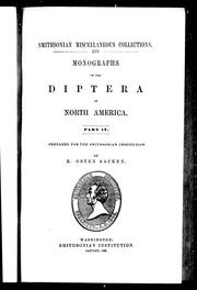 Cover of: Monographs of the Diptera of North America: prepared for the Smithsonian Institution by R. Osten Sacken