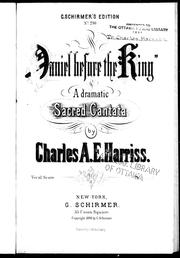 Cover of: "Daniel before the king": a dramatic sacred cantata