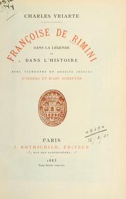 Cover of: Françoise de Rimini dans la légende et dans l'histoire