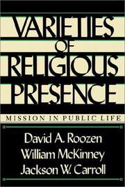 Cover of: Varieties of religious presence: mission in public life