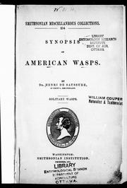 Cover of: Synopsis of American wasps: solitary wasps