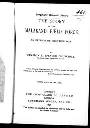 Cover of: The story of the Malakand Field Force: an episode of frontier war