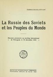 La Russie des soviets et des peuples du monde by Communist International. Congress