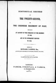 Historical record of the twenty-second or the Cheshire Regiment of Foot