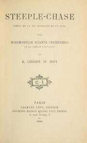 Cover of: Steeple-chase by Reichenberg, Suzanne Angélique Charlotte, baronne de Bourgoing
