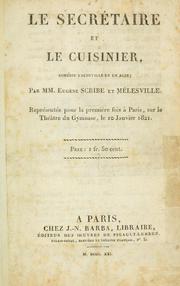 Cover of: secrétaire et le cuisinier, comédievaudeville en un acte
