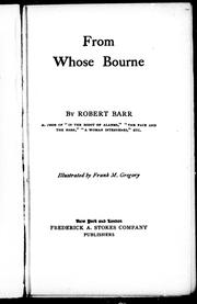 Cover of: From whose bourne