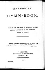 Methodist hymn-book by Methodist Church (Canada)