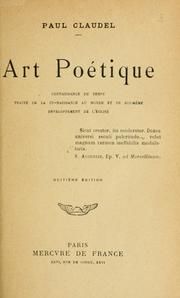 Cover of: Art poétique by Paul Claudel