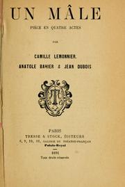 Cover of: Un mâle by Camille Lemonnier