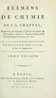 Cover of: Élémens de chymie.