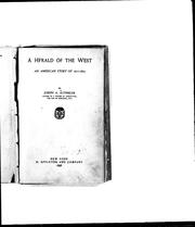 Cover of: A herald of the West: an American story of 1811-1815