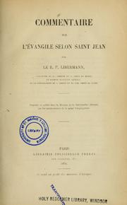 Cover of: Commentaire sur l'évangile selon saint Jean