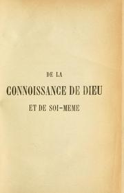 Cover of: De la connaissance de Dieu et de soi-même by Jacques Bénigne Bossuet