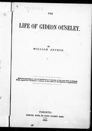Cover of: The life of Gideon Ouseley by Arthur, William