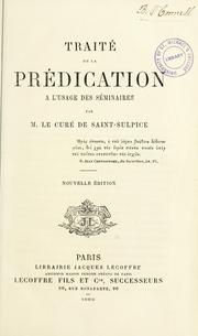 Cover of: Traité de la prédication à l'usage des séminaires by André Jean Marie Hamon