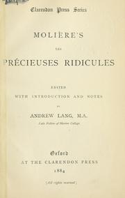 Cover of: Les précieuses ridicules. by Molière