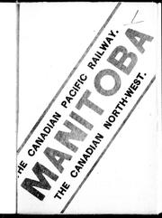 Cover of: Manitoba by The Canadian Pacific Railway