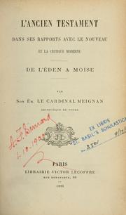 Cover of: De l'Eden à Moise