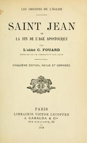 Cover of: Saint Jean et la fin de l'age apostolique.