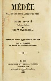 Cover of: Médée by Ernest Legouvé, Ernest Legouvé