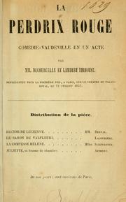 Cover of: La perdrix rouge, comédie-vaudeville en un acte
