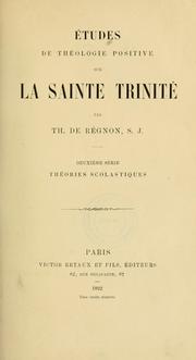 Cover of: Études de théologie positive sur la Sainte Trinité