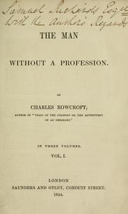 Cover of: The man without a profession