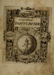 Cover of: Mikrokosmos =: Paruus mundus.