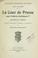 Cover of: La cour de Prusse sous Frédéric-Guillaume 1er