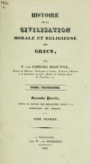 Cover of: Histoire de la civilisation morale et religieuse des Grecs.