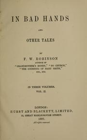 Cover of: In bad hands, and other tales.