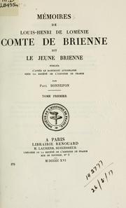 Cover of: Mémoires by Brienne, Louis Henri de Loménie comte de