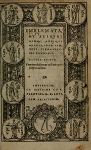 Cover of: Emblemata: et aliquot nummi antiqui operis