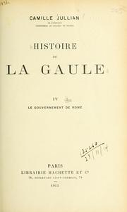 Cover of: Histoire de la Gaule.