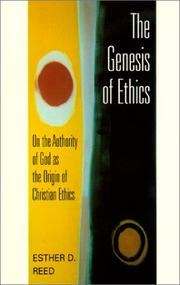 Cover of: Genesis of Ethics by Esther D. Reed