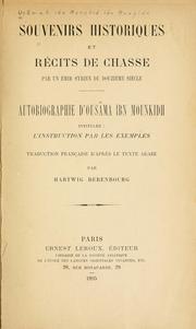 Cover of: Souvenirs historiques et récits de chasse